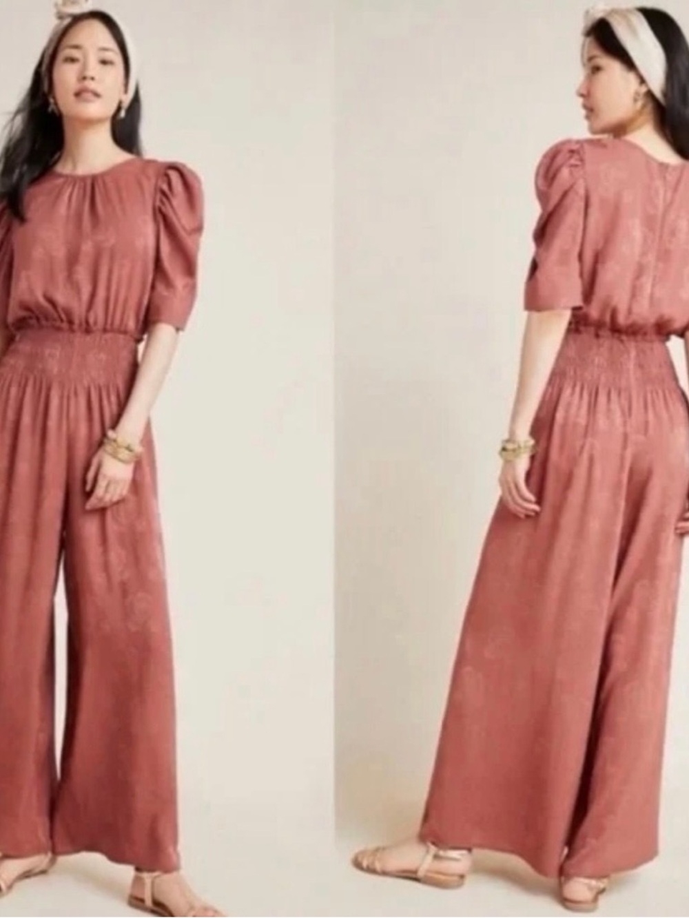 Anthropologie jumpsuit is the Current Air Castille Wide-Leg Floral size medium